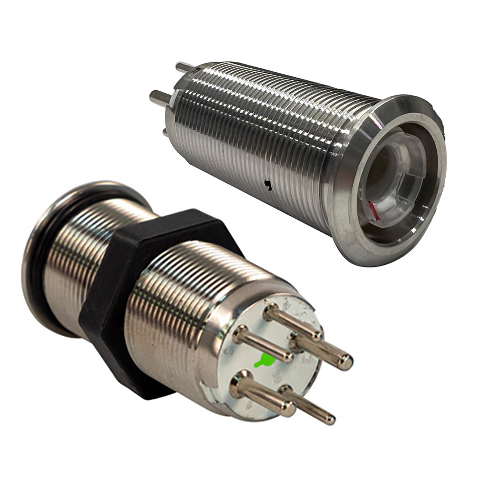 Bluewater 19mm Inrush Push Button Switch Momentary OffOnOn BlueRedGreen LED Switch Body Only 90572123