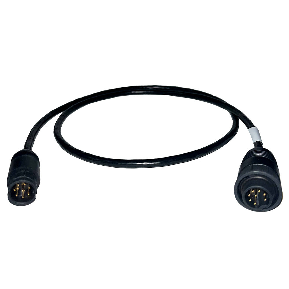 Echonautics 1M Adapter Cable wMale 8Pin Black Box Connector fEchonautics 300W 600W 1kW Transducers CBCCMS0501