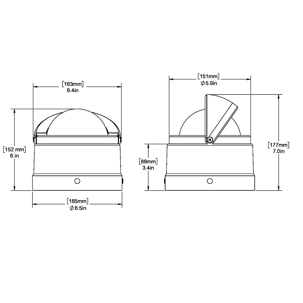 Ritchie DNB200 Navigator Compass Binnacle Mount Black DNB200