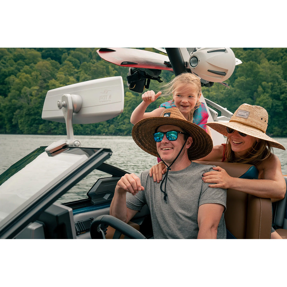 PTM Watersports VR140 Elite Mirror 6 x 20 140 Degree View Black P12848100TEBBK