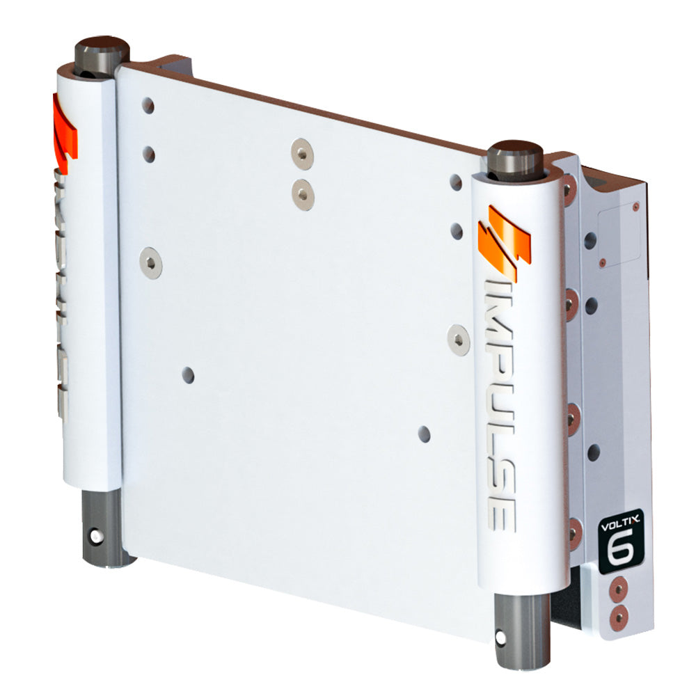 IMPULSE XL 6 Set Back Electric Jack Plate wStandard Control White Cerakote 75053W