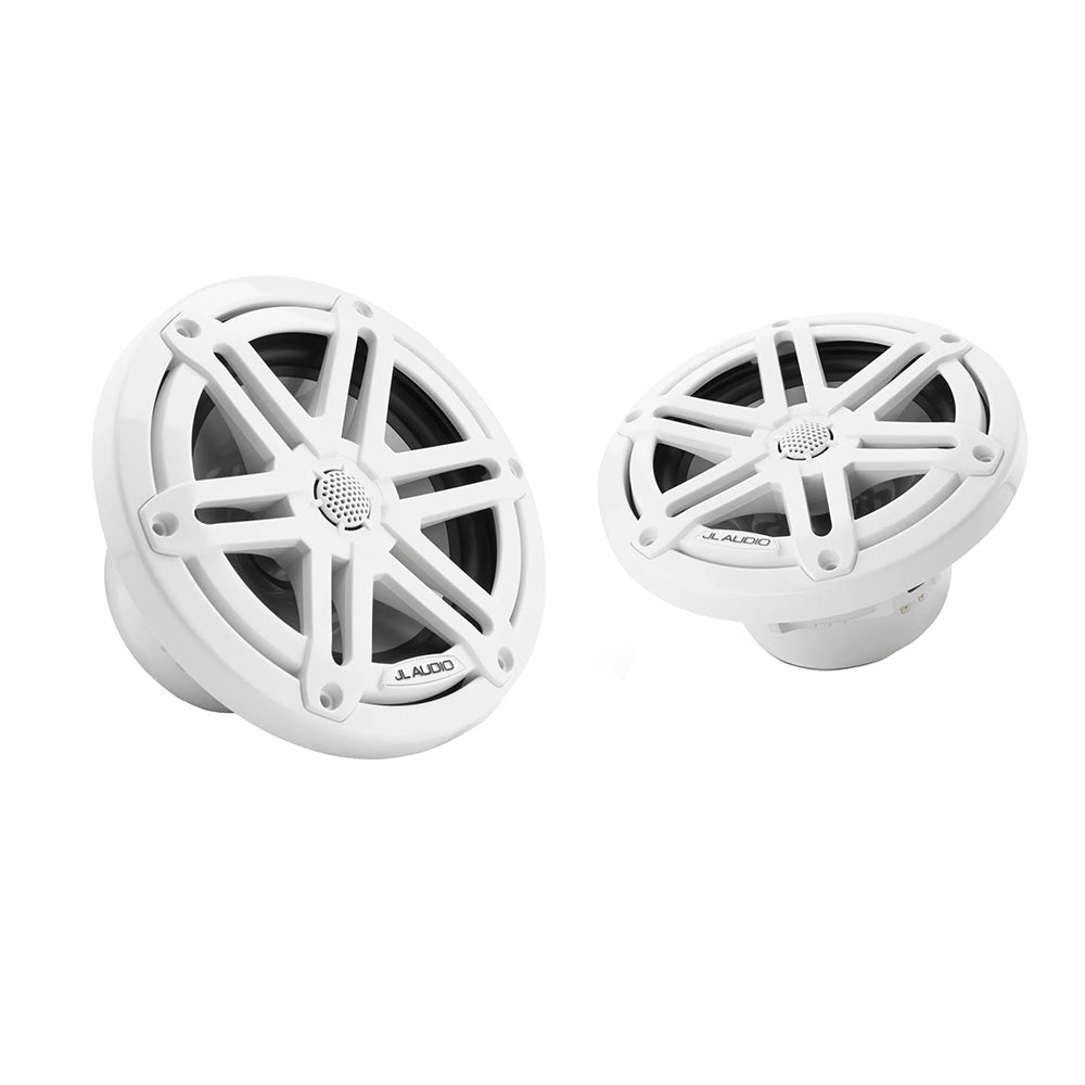 JL Audio M3 Series 65 Marine Coaxial Speakers wGloss White Sport Grilles M3650XSGw 0100306300