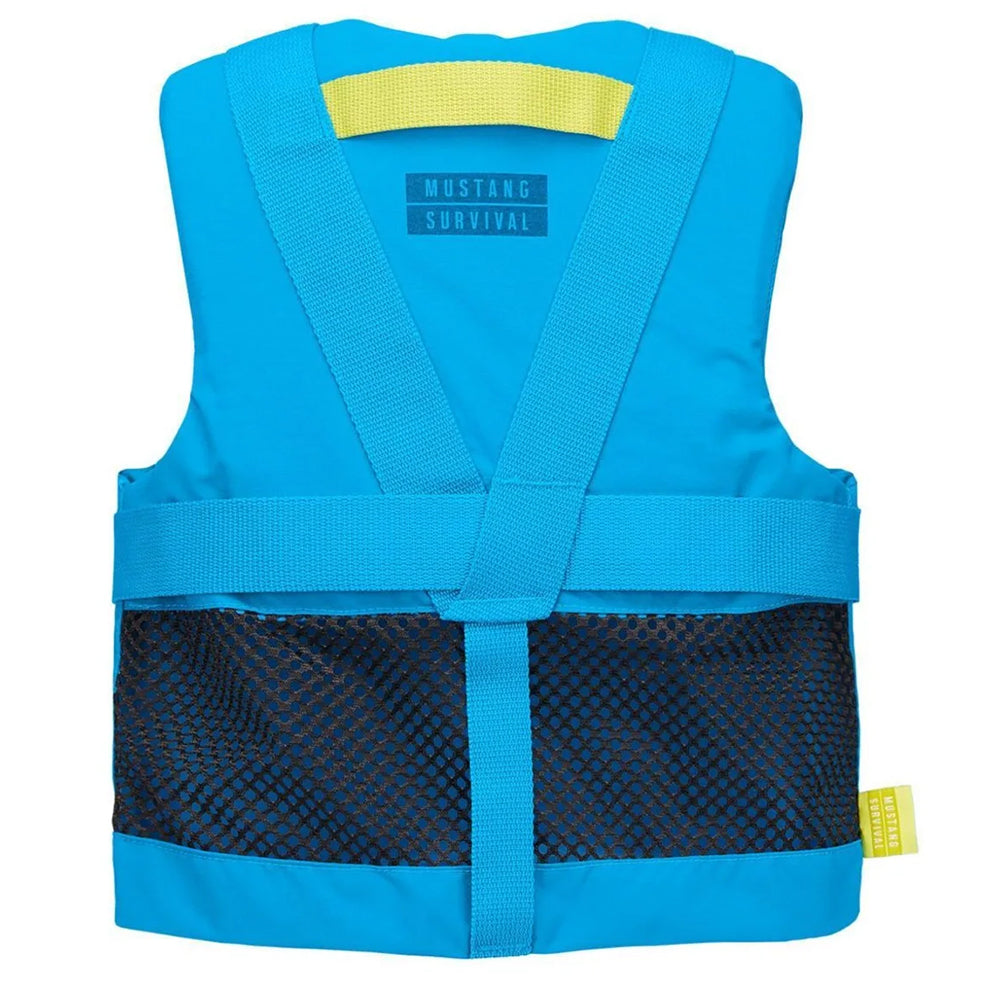 Mustang Youth REV Foam Life Vest Azure Blue MV3570022680