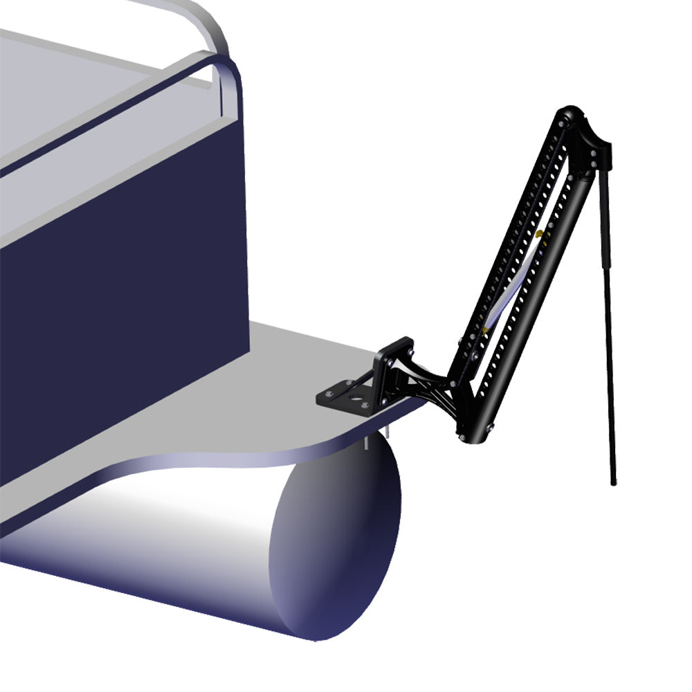 PowerPole Deck Mount 0 Setback 6 Rise Black PKBD04UBK