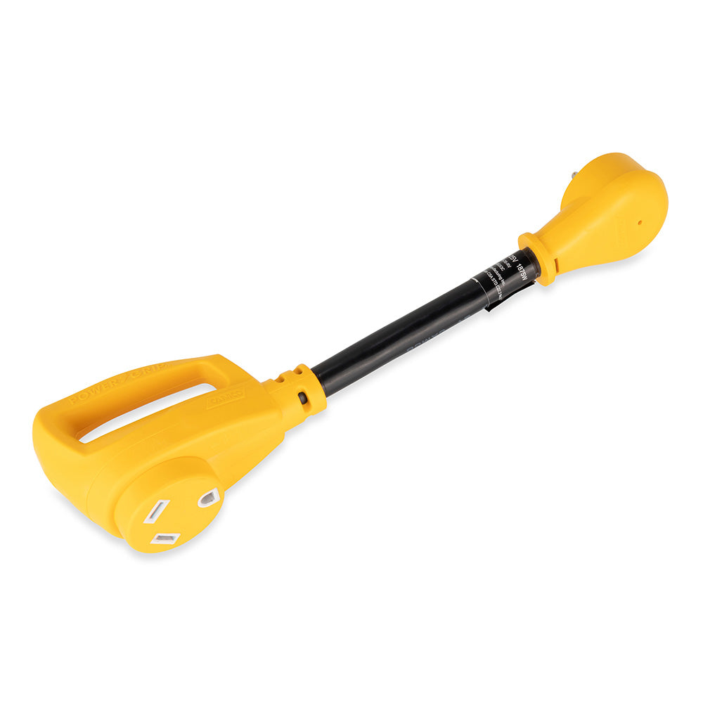 Camco Power Grip Dogbone 15 Amp Male 30 Amp Female Adapter 12 55165