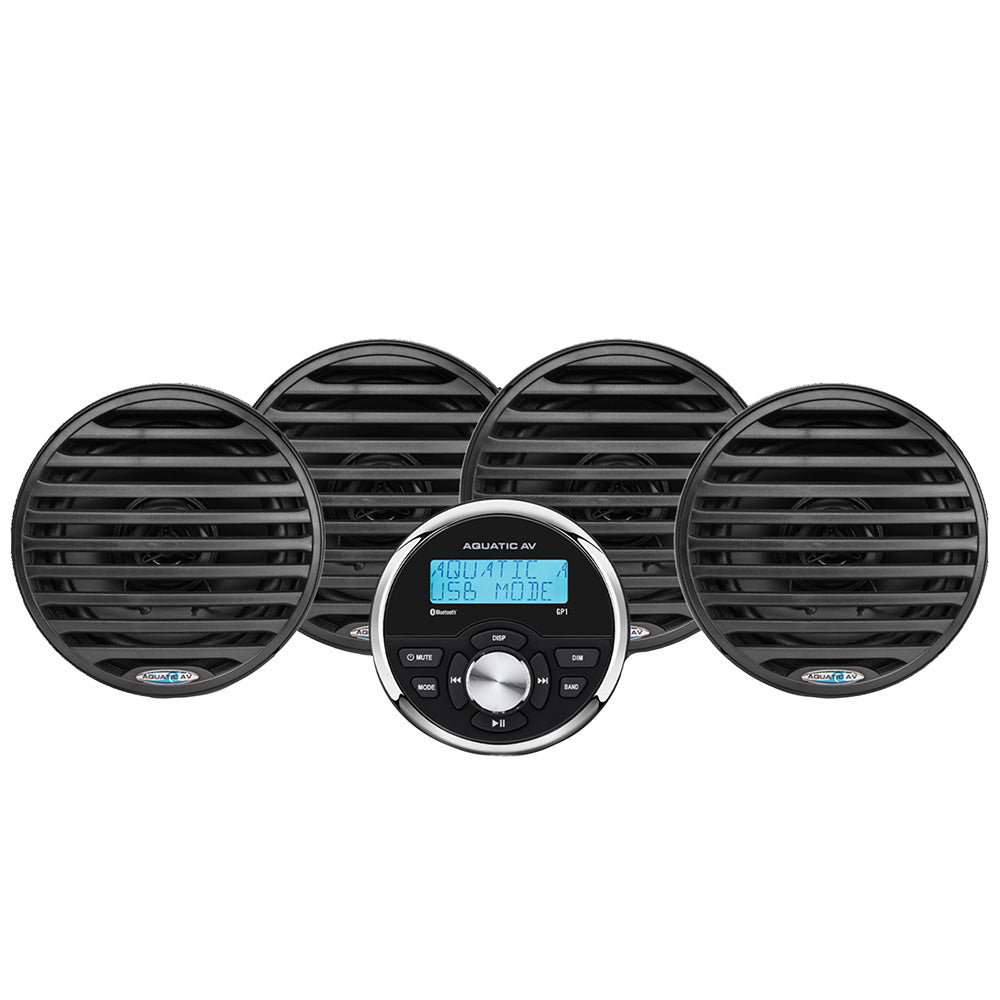 Aquatic AV Economy Gauge StereoSpeakers Kit Black EG100