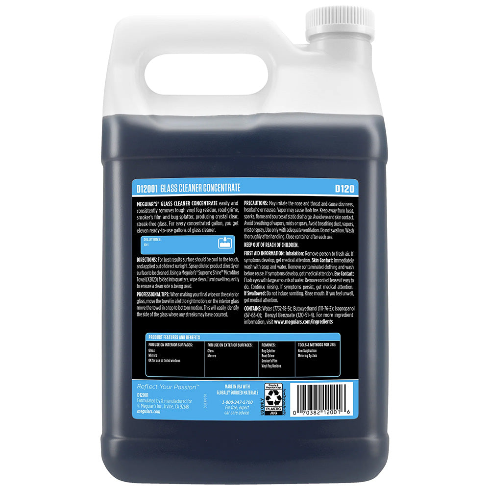 Meguiars Glass Cleaner Concentrate 1 Gallon D12001
