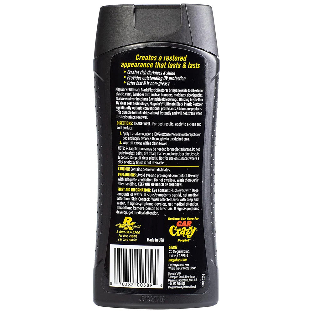 Meguiars Ultimate Black Plastic Restorer 12oz G15812