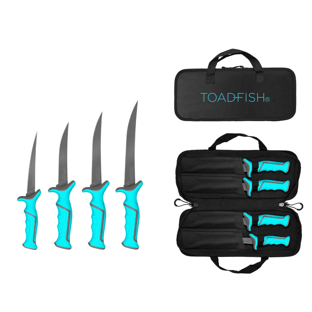 Toadfish Fixed Filet Knife Set 4 Knives 5 6 7 8 Fixed Knives 1175