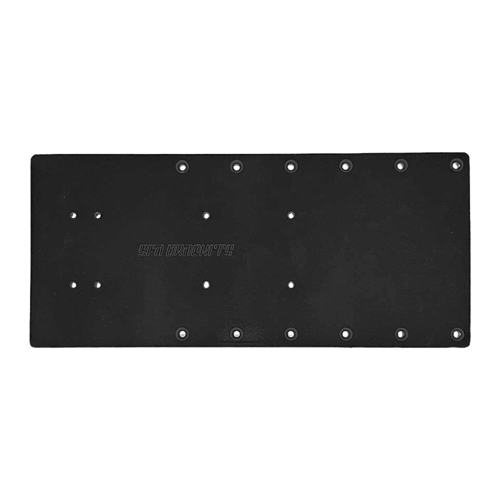 Sea Brackets 18 Straight Trolling Motor Plate Black SEA2324BLK
