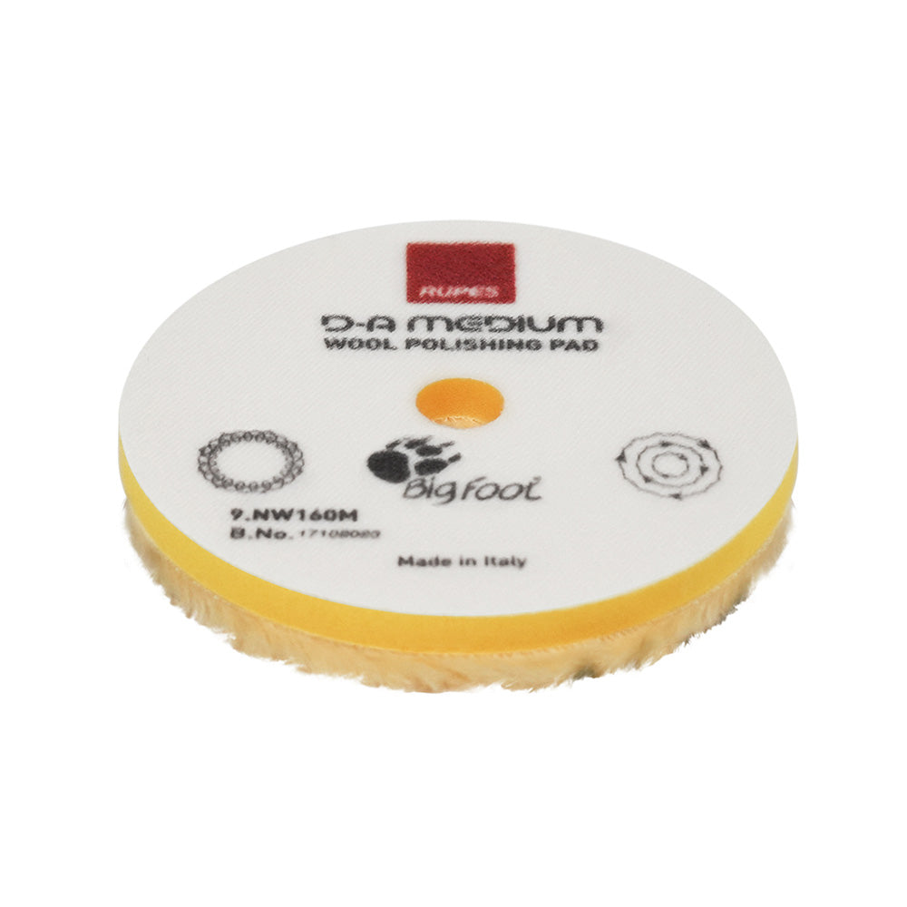 RUPES DA Medium Wool Polishing Pad 80mm Yellow 9NW80M