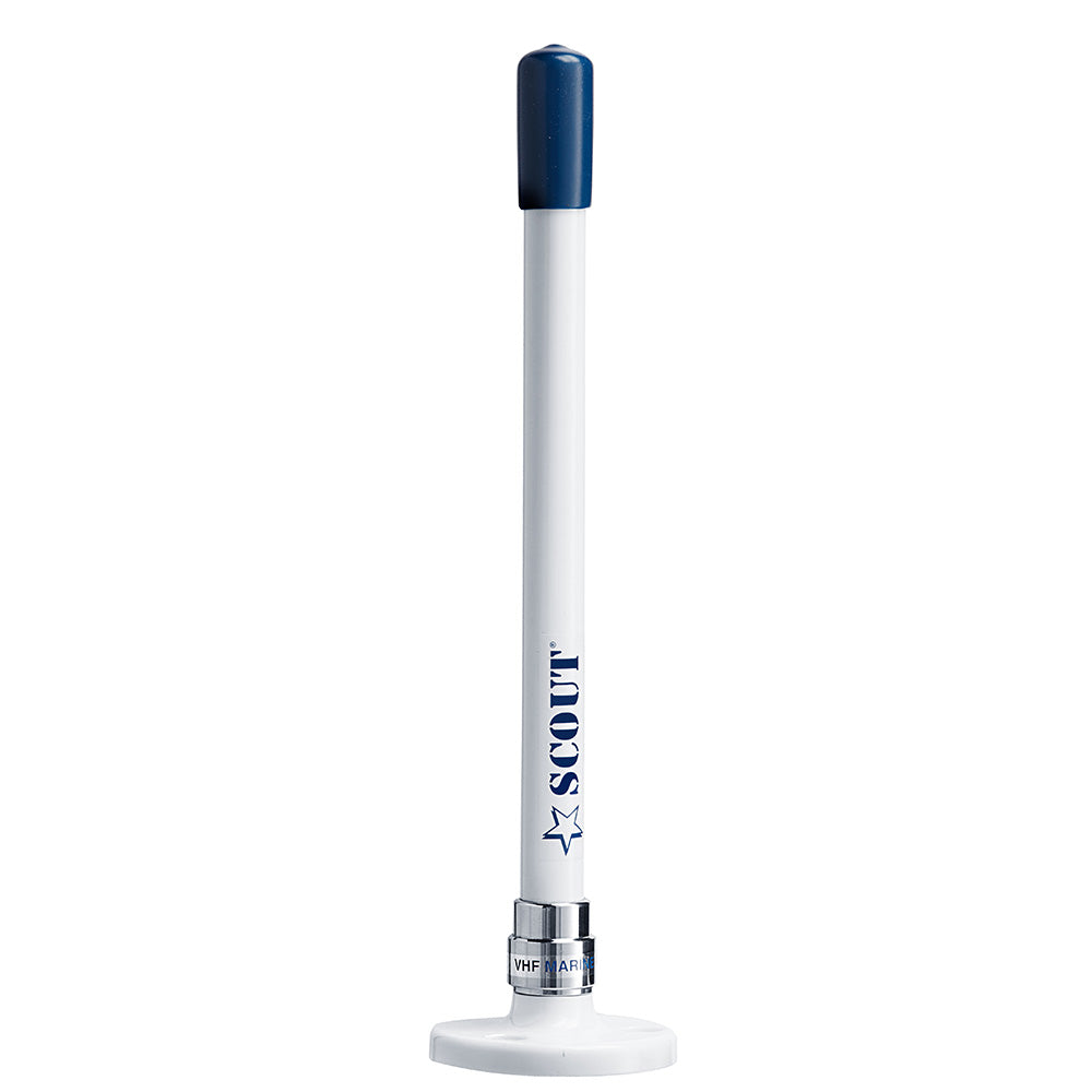 Scout 9 Stubby White VHF Antenna wQuick Mount Includes 5M RG58 Mount Integrated Connector KS10 PF AN NVHF00025