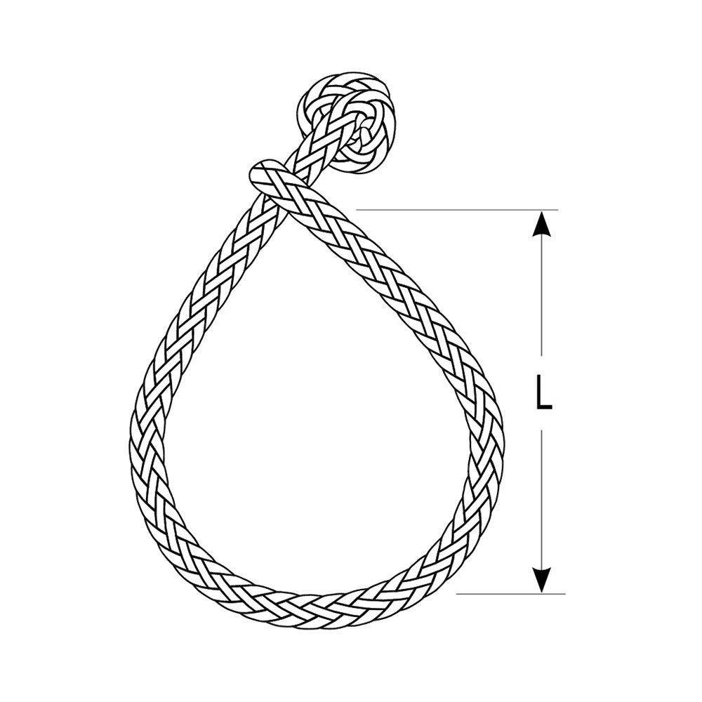 Ronstan Soft Shackle Size M 6mm x 90mm wRobline Line DSH6GRY