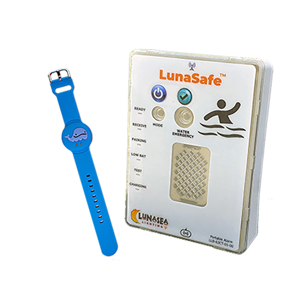 Lunasea Water Activated RF Transmitter wRechargeable Alarm Receiver Blue LLB64BL02K2