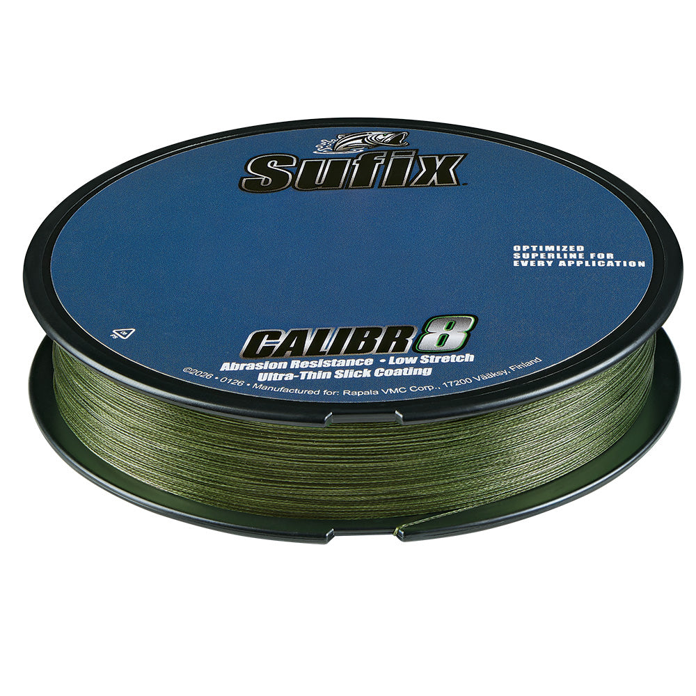 Sufix Calibr8 Braid 300yds 15lb Low Vis Green 694115G