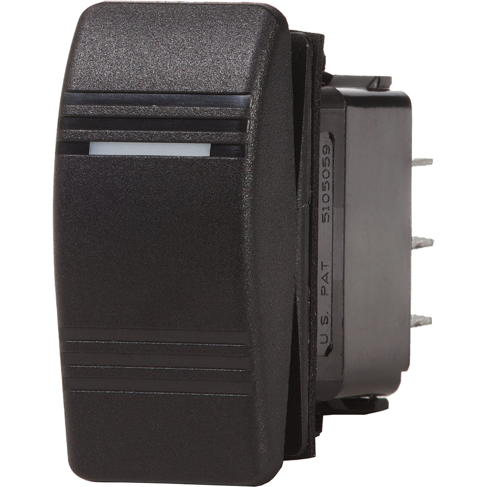 Blue Sea 8289 Water Resistant Contura III Switch DPDT ONOFFON Black 8289