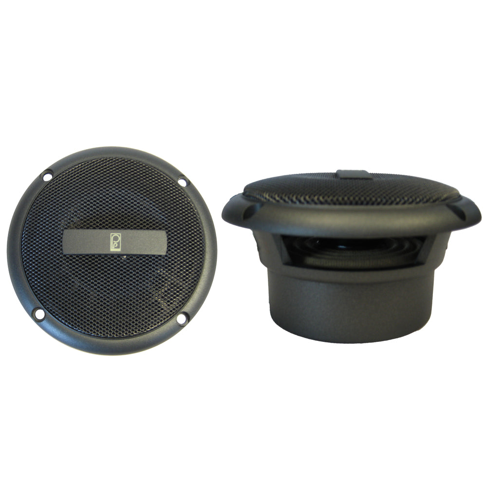PolyPlanar MA3013 3 60 Watt Round Component Speakers Gray MA3013G