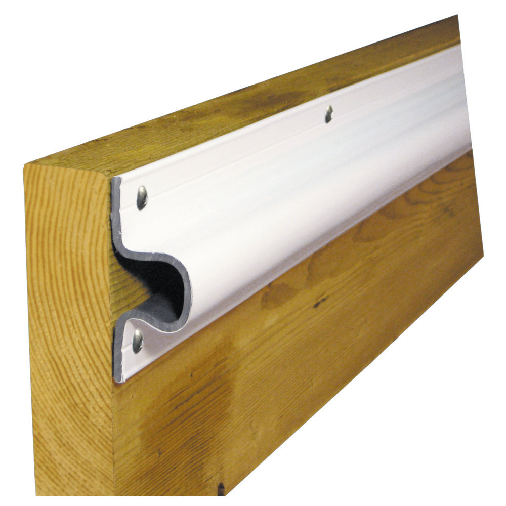 Dock Edge C Guard Economy PVC Profiles 10ft Roll White 1132F