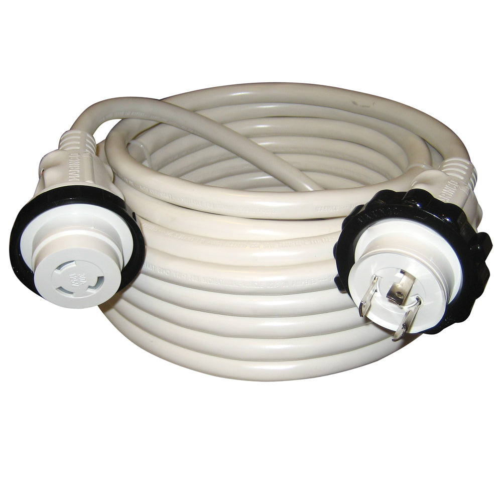 Marinco 30A 125V Molded Standard Cordset White 50 199120