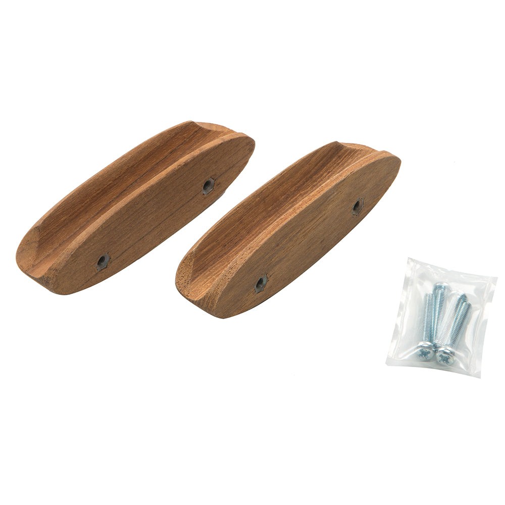 Whitecap Teak Oval Drawer Pull 4L 2 Pack 60147A