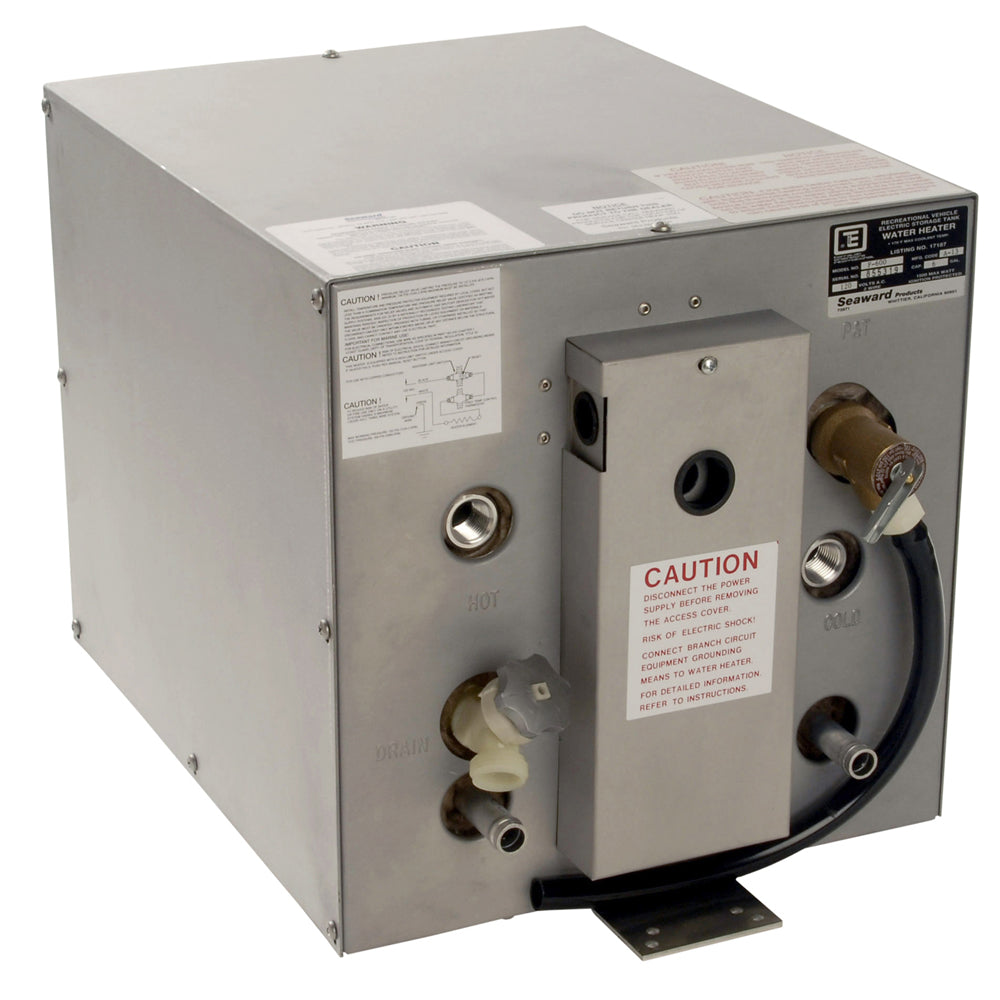 Whale Seaward 6 Gallon Hot Water Heater wFront Heat Exchanger Galvanized Steel 120V 1500W F600