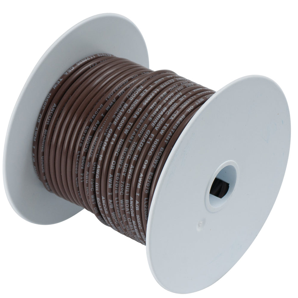 Ancor Brown 16 AWG Tinned Copper Wire 25 182203