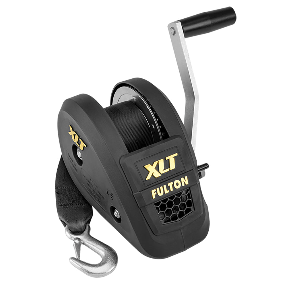 Fulton 1500lb Single Speed Winch w20 Strap Included Black Cover 142311