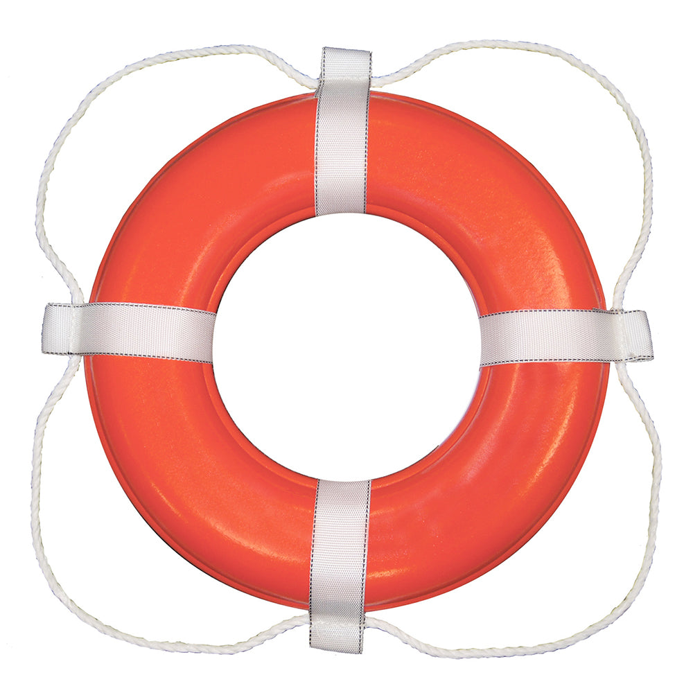 Taylor Made Foam Ring Buoy 20 Orange wWhite Grab Line 363