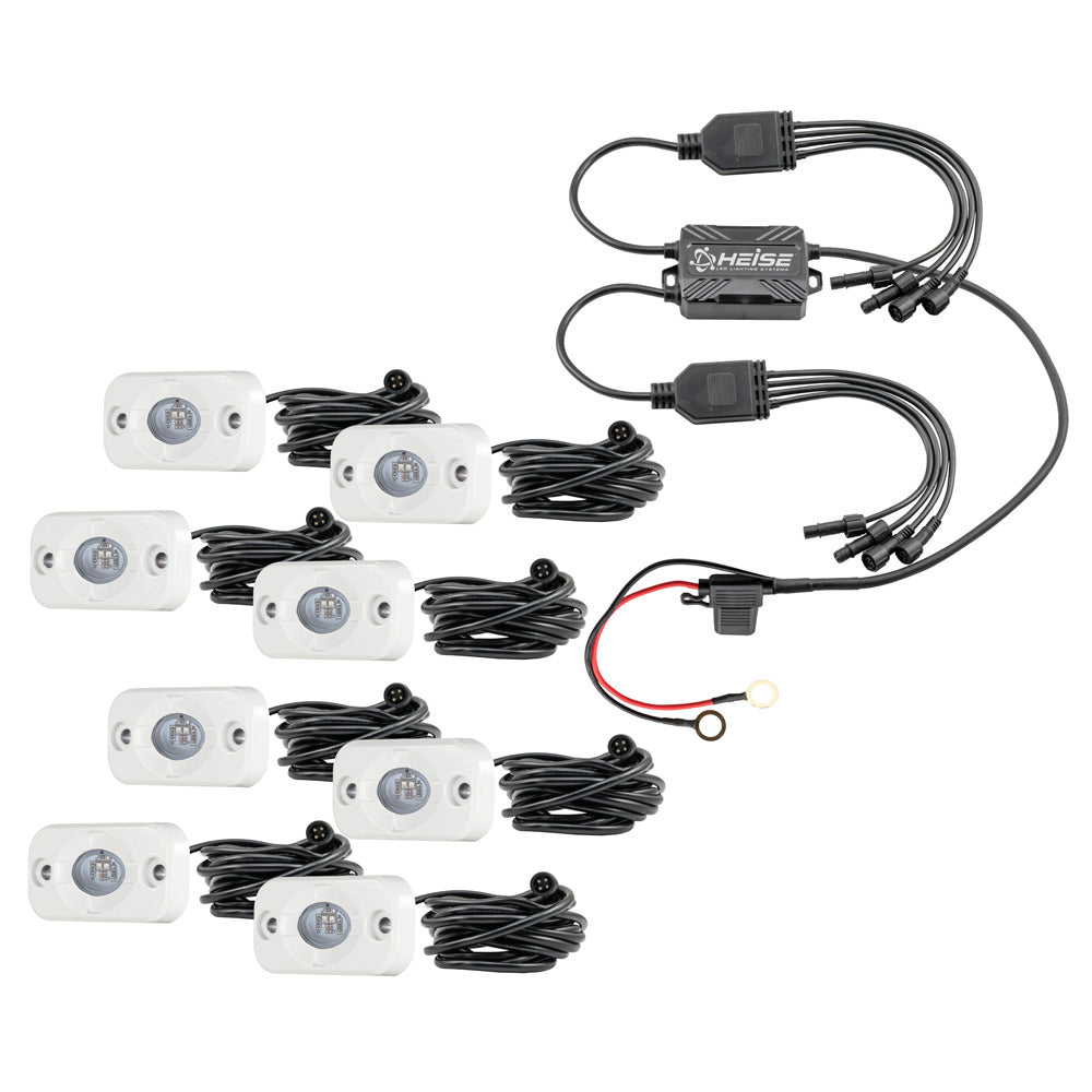 HEISE RGB Accent Light Kit 8 Pack HE8MLRGBK
