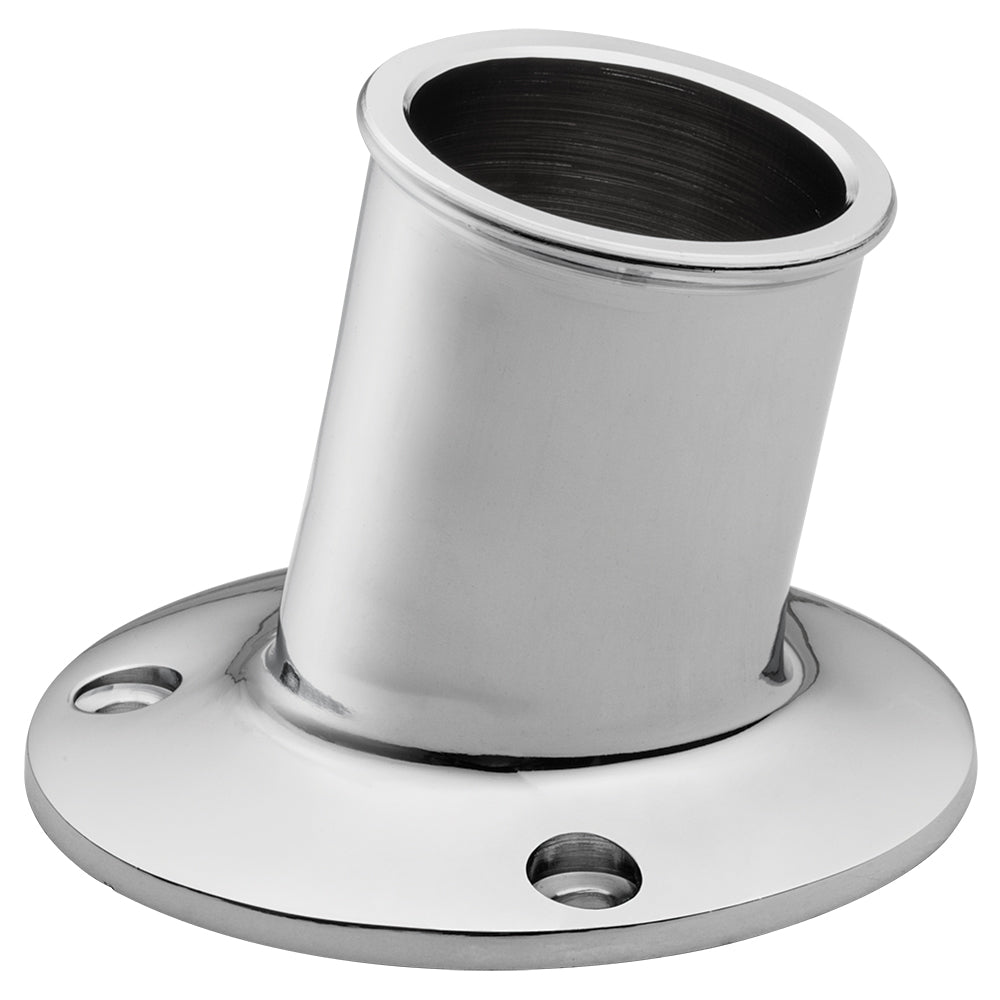 Whitecap TopMounted Flag Pole Socket CPBrass 114 ID S5003