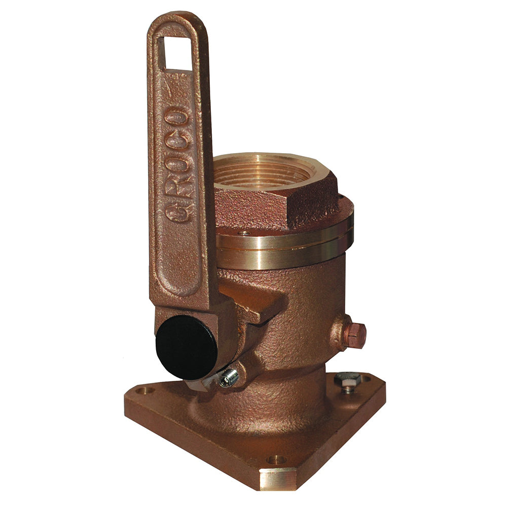 GROCO 34 Bronze Flanged Full Flow Seacock BV750