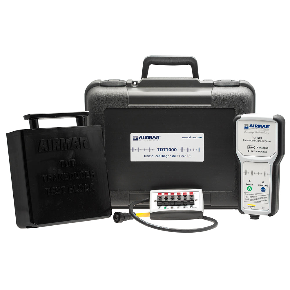 Airmar TDT1000 Transducer Tester Test Block Terminal Block Power Supply Carry Case Direct Fit Cables Sold Separately