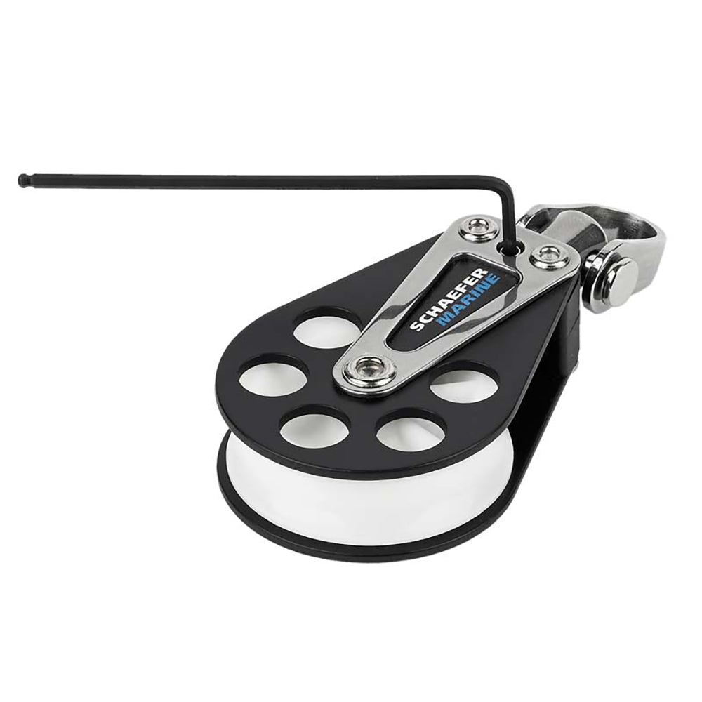 Schaefer Single Aluminum Block 51mm Sheave 50405