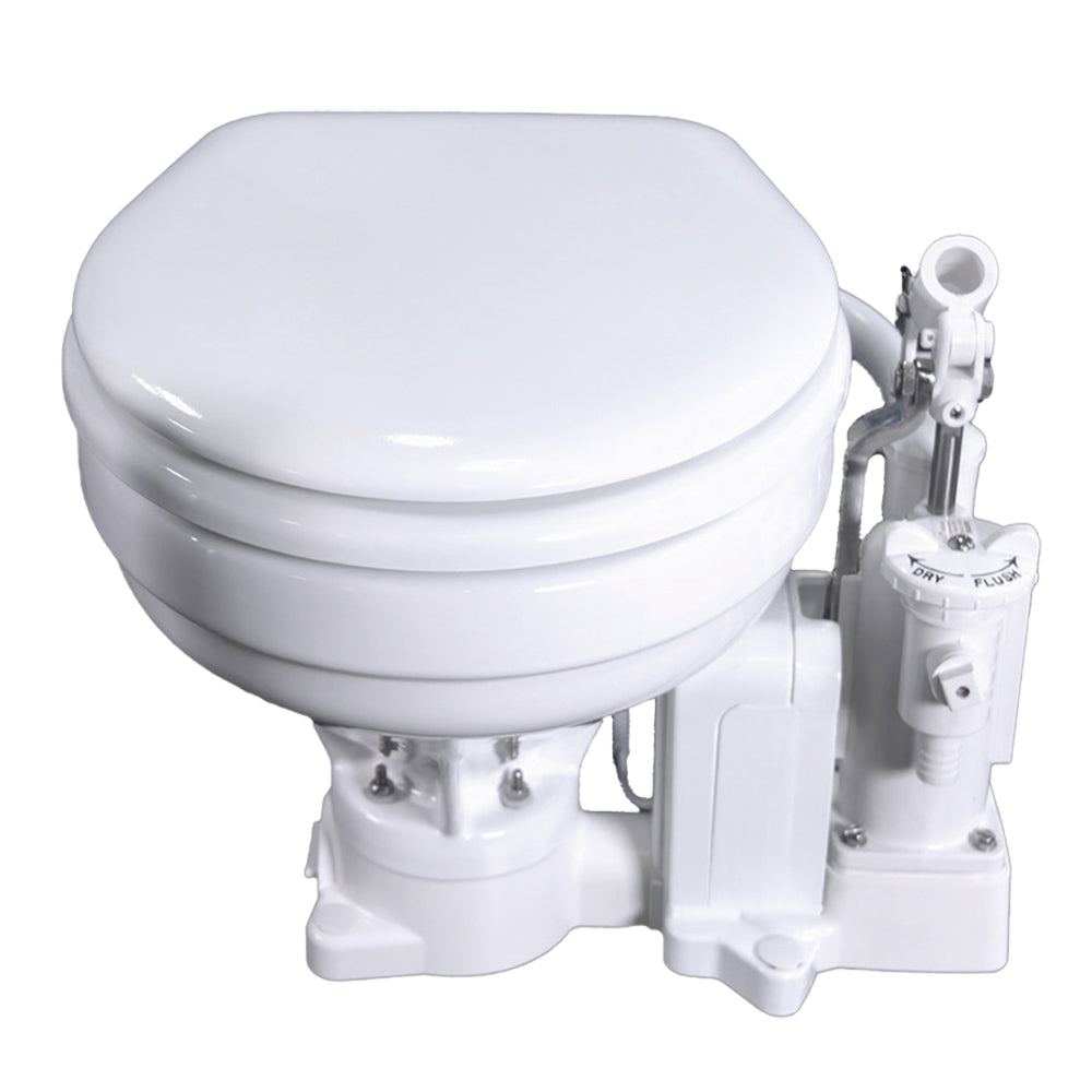 Raritan PH PowerFlush ElectricManual Toilet Marine Size 12v White P101E12