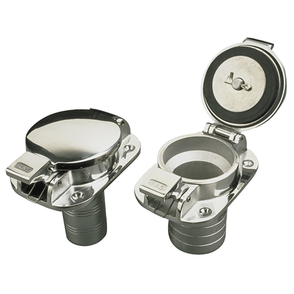 SeaDog Stainless Steel Flip Top Deck Fill Gas 112 Hose 351110