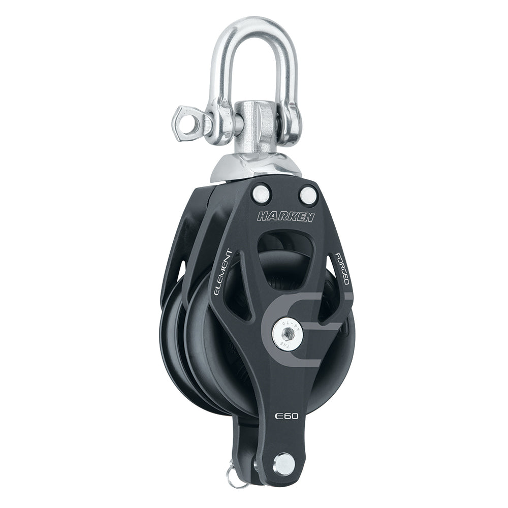 Harken 60mm Double Aluminum Element Block wSwivel Becket 6270