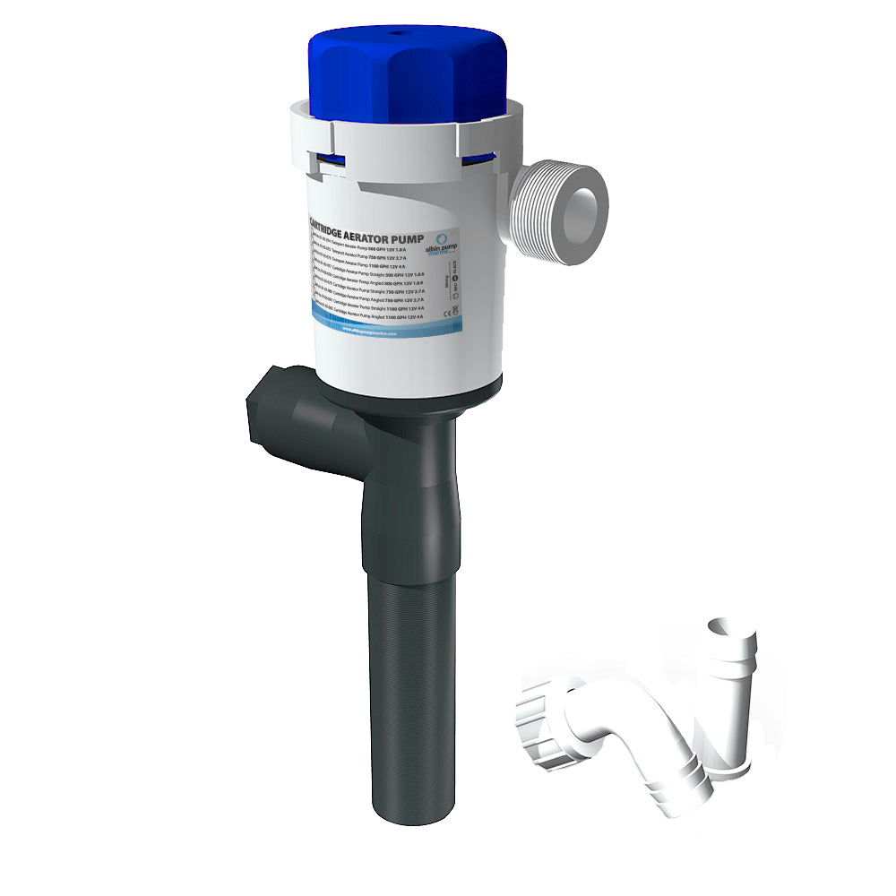 Albin Group Cartridge Aerator Pump 750 GPH 12V Straight 0105079