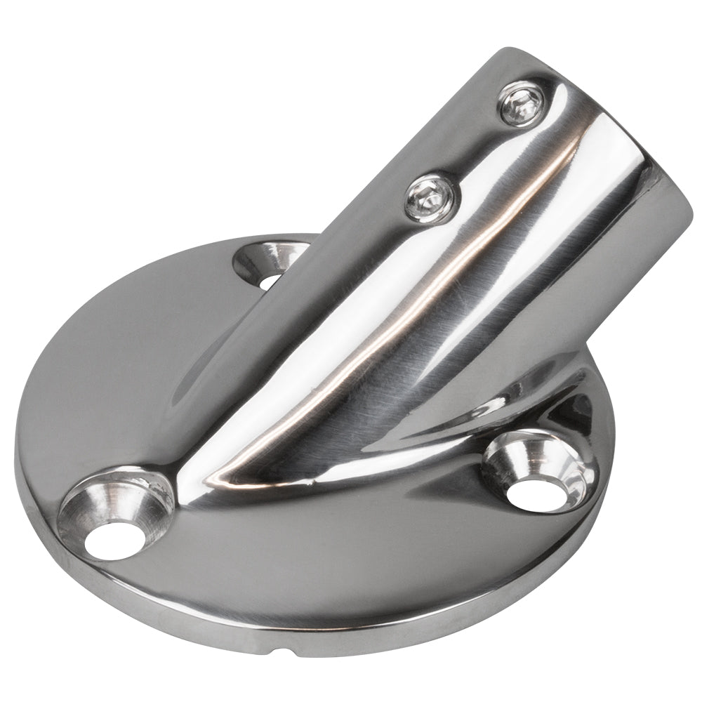 SeaDog Rail Base Fitting 234 Round Base 30 316 Stainless Steel 1 OD 2803011