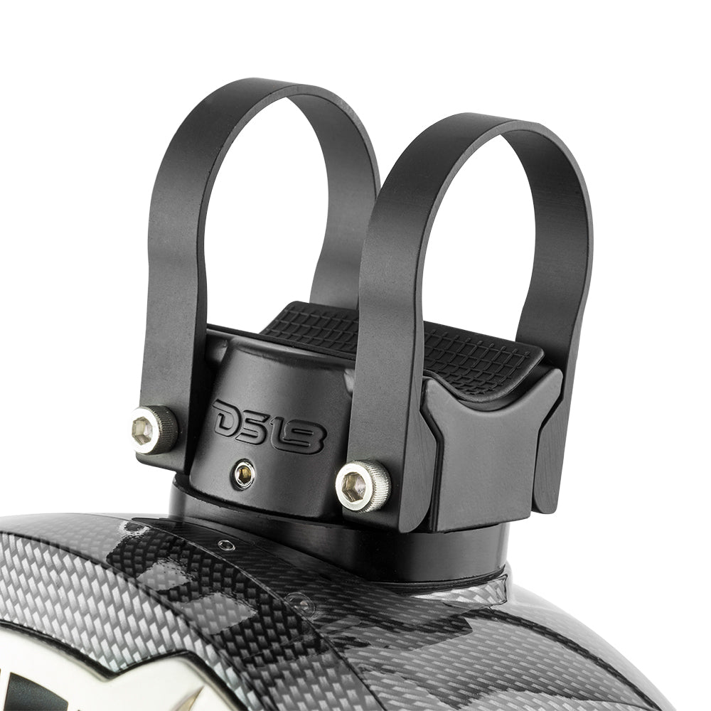 DS18 HYDRO 65 Compact Wakeboard Pod Tower Speaker wRGB LED Lights 375W Black Carbon Fiber CFPS6