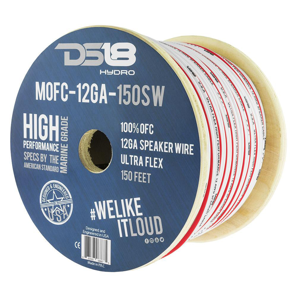 DS18 HYDRO Marine Grade OFC Speaker Wire 12 GA 150 Roll MOFC12GA150SW