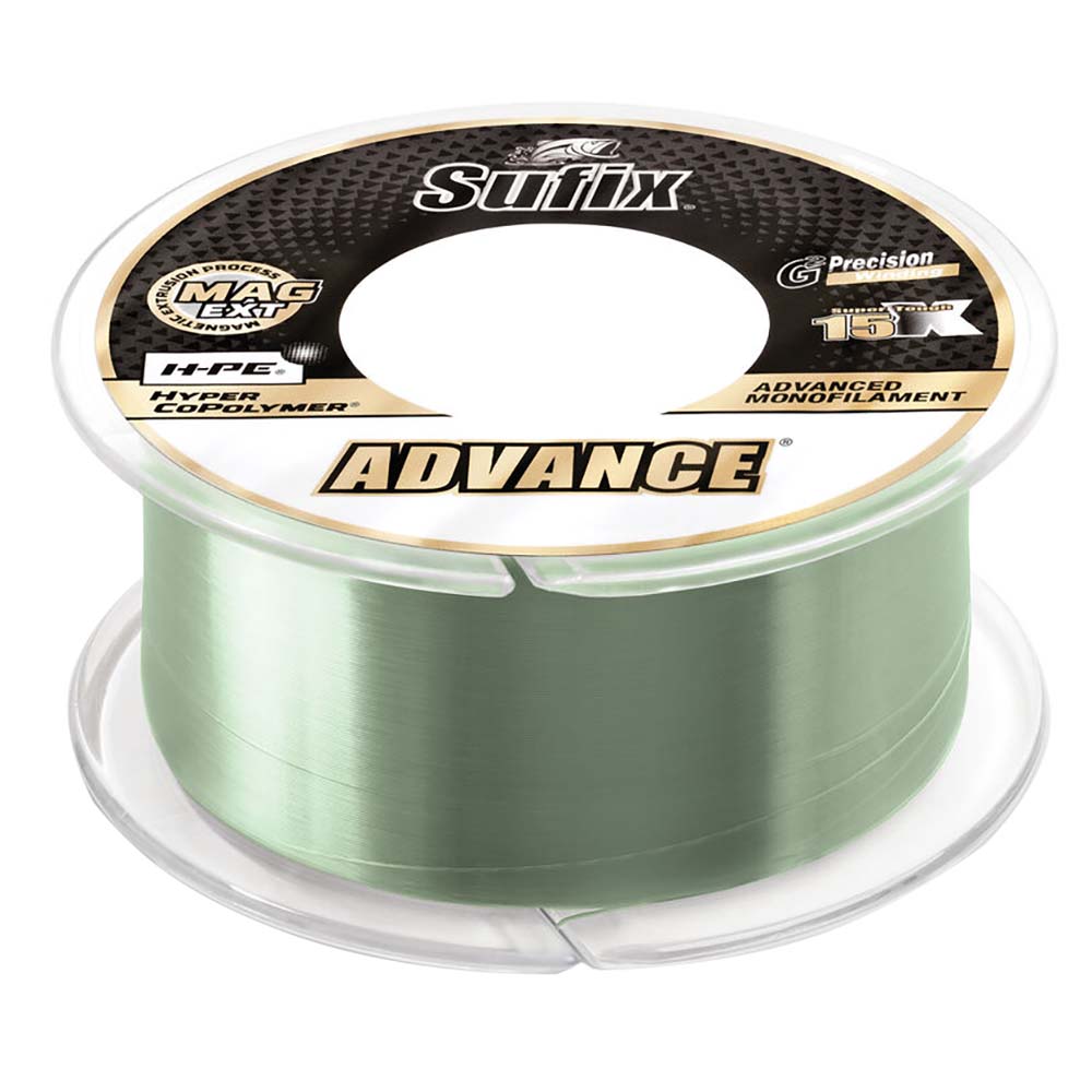 Sufix Advance Monofilament 20lb LowVis Green 330 yds 604120G