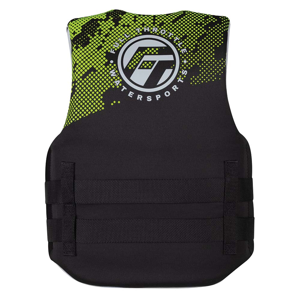Full Throttle Junior Hinged Neoprene Life Jacket Green 14240040000922