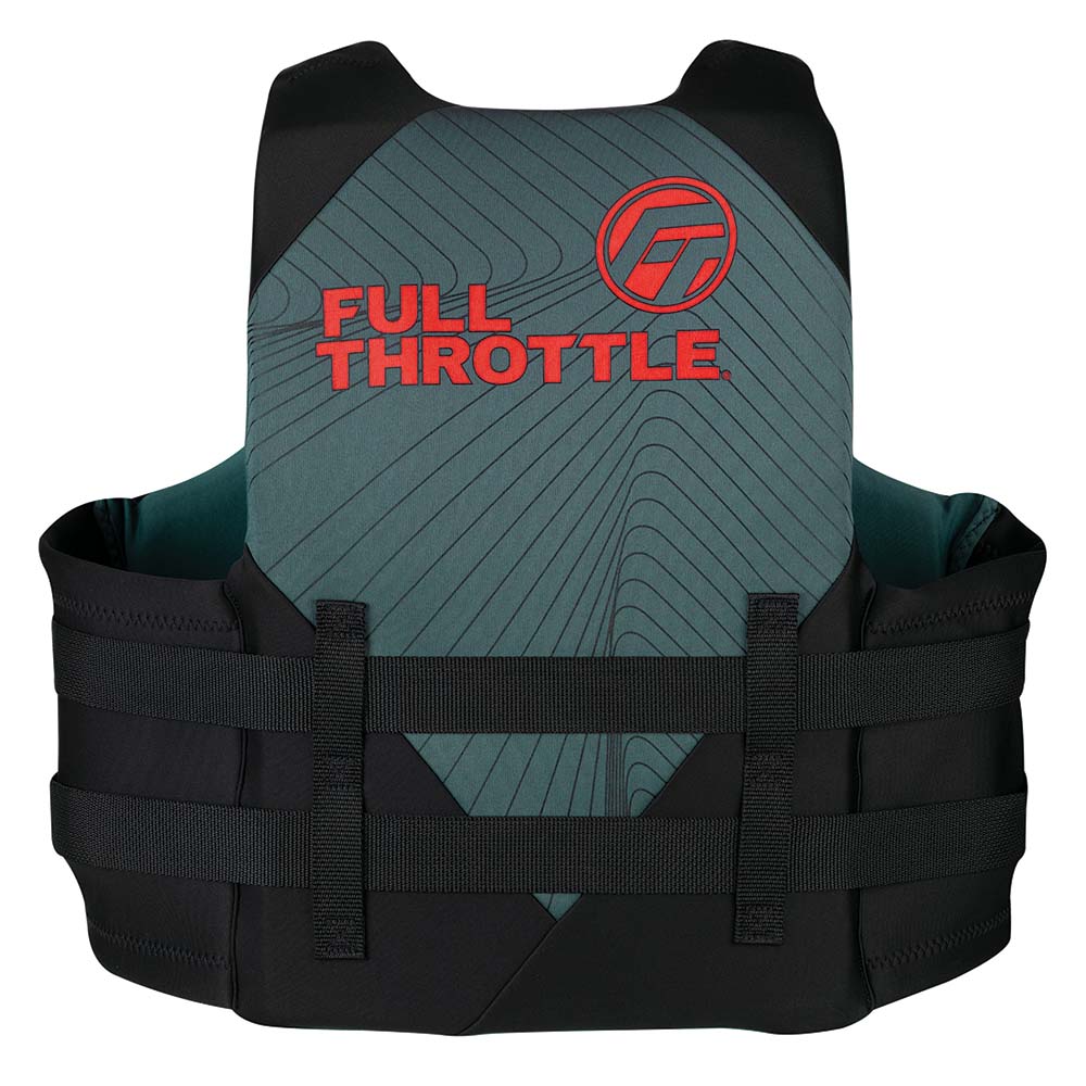 Full Throttle Adult RapidDry Life Jacket 2XL4XL GreyBlack 14210070108022
