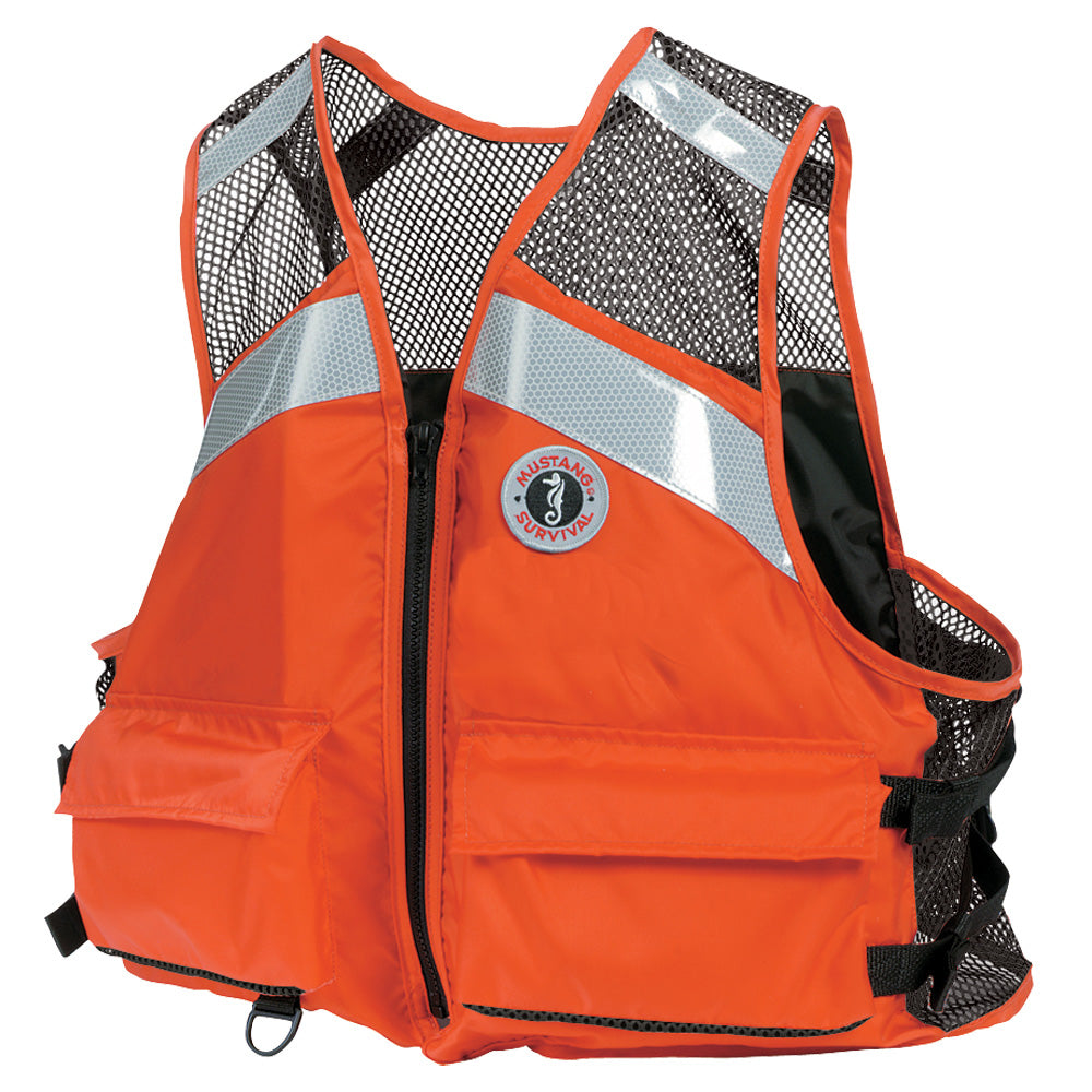 Mustang Industrial Mesh Vest Orange SmallMedium MV1254T12SM216