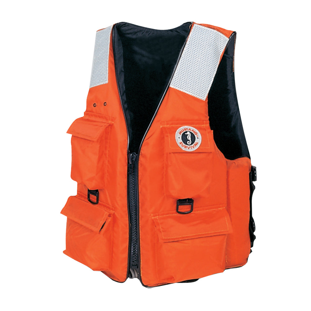 Mustang 4Pocket Flotation Vest Orange XXL MV3128T22XXL216