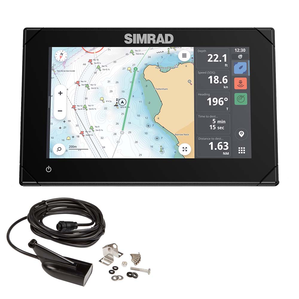 Simrad NSX 3007 7 Combo Chartplotter Fishfinder wHDI Transducer 00015371001