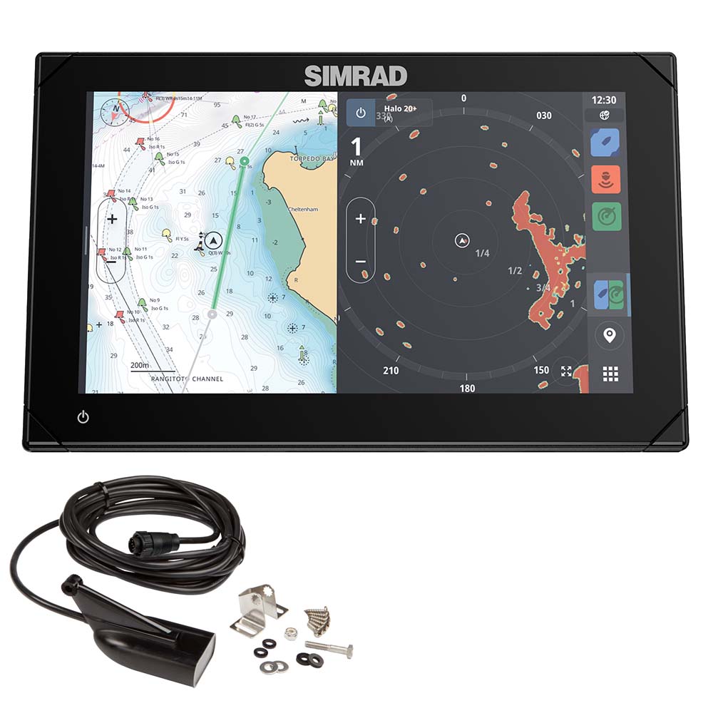 Simrad NSX 3009 9 Combo Chartplotter Fishfinder wHDI Transducer 00015372001