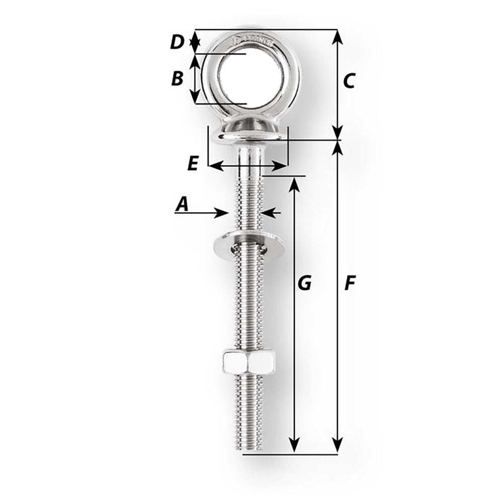 Wichard Eye Bolt Diameter 532 Length 4 06493