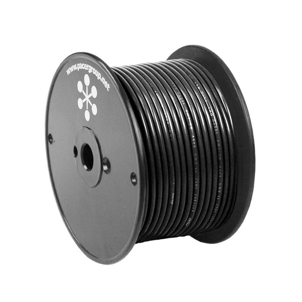 Pacer Black 14 AWG Primary Wire 100 WUL14BK100