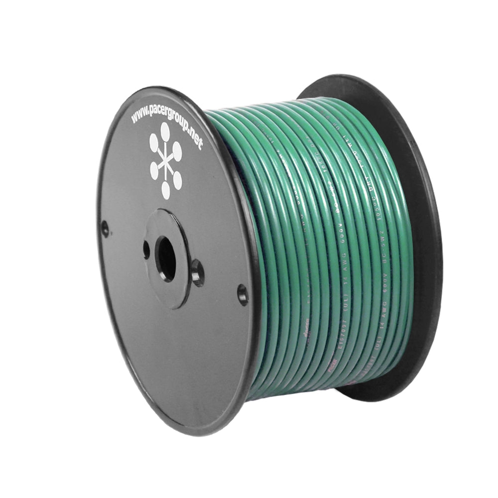 Pacer Green 14 AWG Primary Wire 100 WUL14GN100
